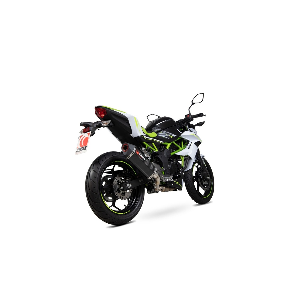 Silencieux Scorpion Serket pour Kawasaki Z125 et Ninja 2019-2024