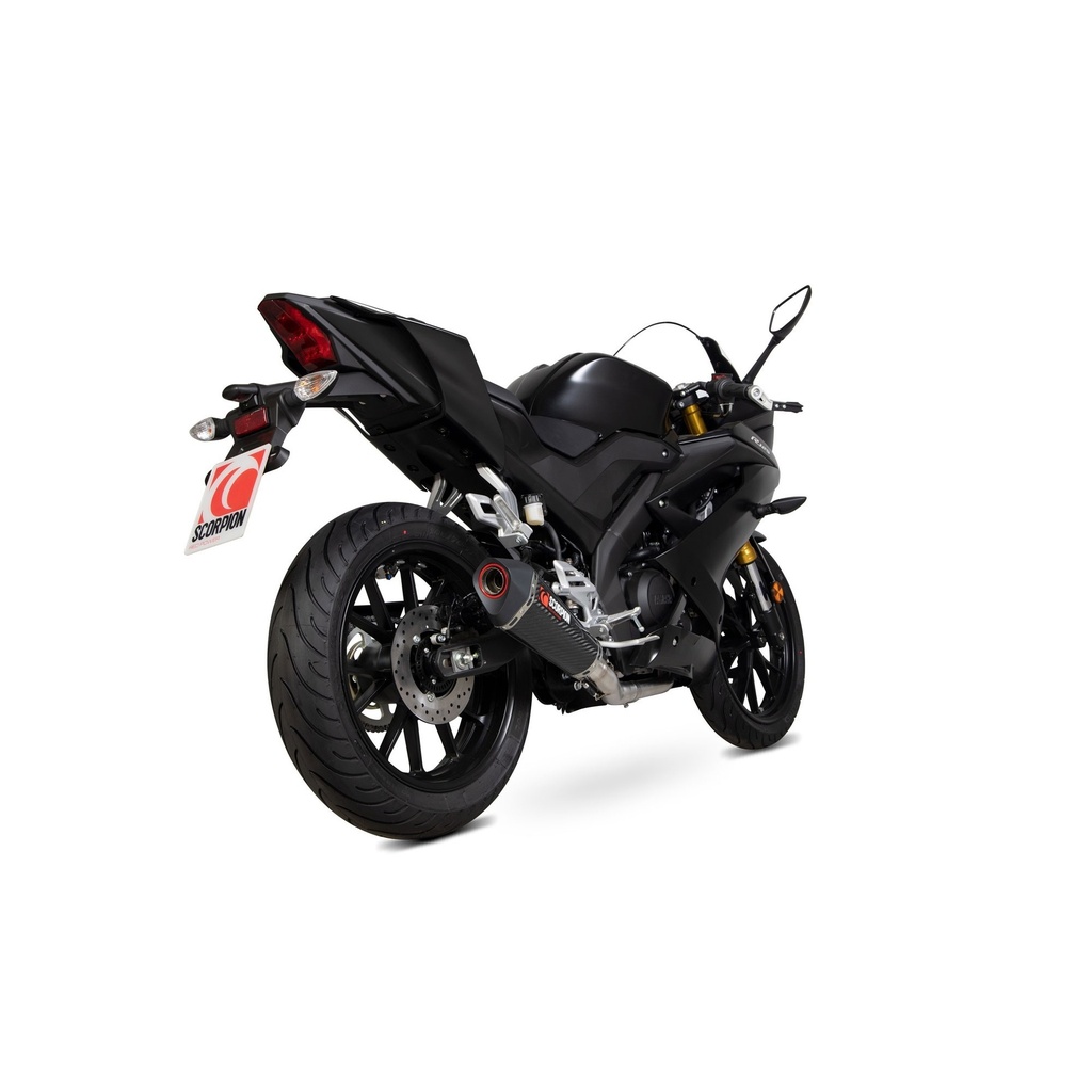 Ligne Complète Scorpion Serket conique Adapt.Yamaha YZF-R125 2019 -2020