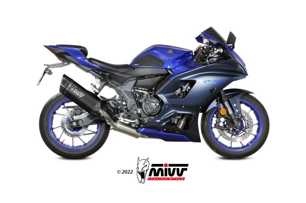 Ligne complète MIVV SR1 (coupelle carbone) Yamaha 700 R7 2022-2025