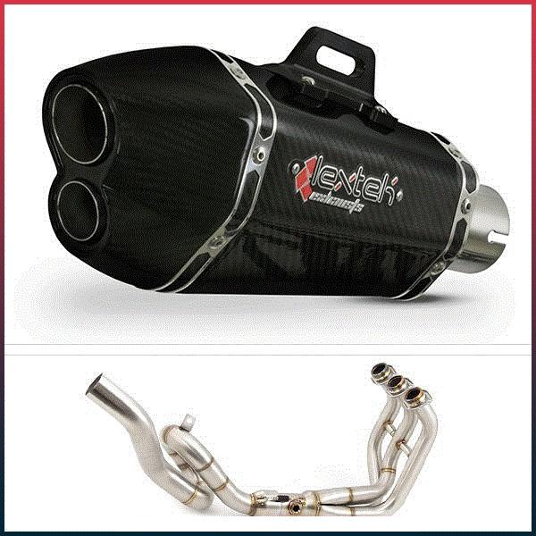 Ligne Complète LEXTEK XP13C Yamaha MT09 2013-2020 et MT09 Tracer 2015-2020