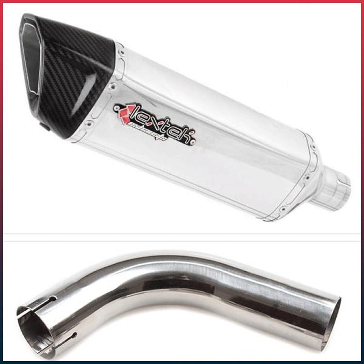 Ligne Complète LEXTEK SP4 Honda PCX 125 2018-2020 Coupelle Carbone
