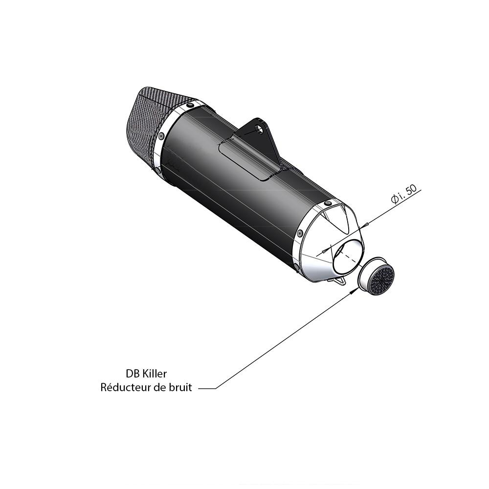 DB Killer for Silencer Inlet – Diam. 50 mm