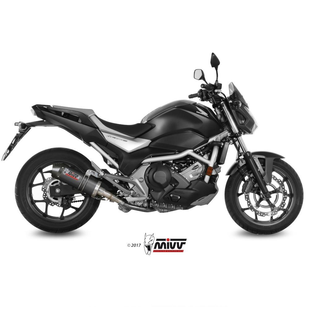 Silencieux MIVV SPORTLINE Honda NC 750 S/X 2014-2020 (Euro 4) Coupelle Carbone