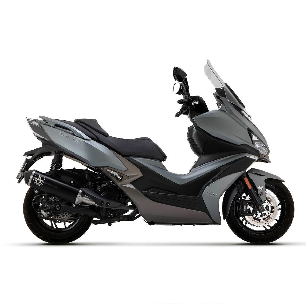 Silencieux ARROW Urban Kymco XCITING 400 S 2021-2024 Coupelle Inox noir