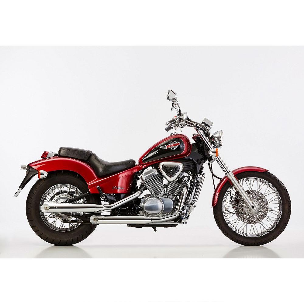 Full Exhaust System FALCON CROMO LINE SLASH-CUT Honda VT 600 Shadow 1988-2000