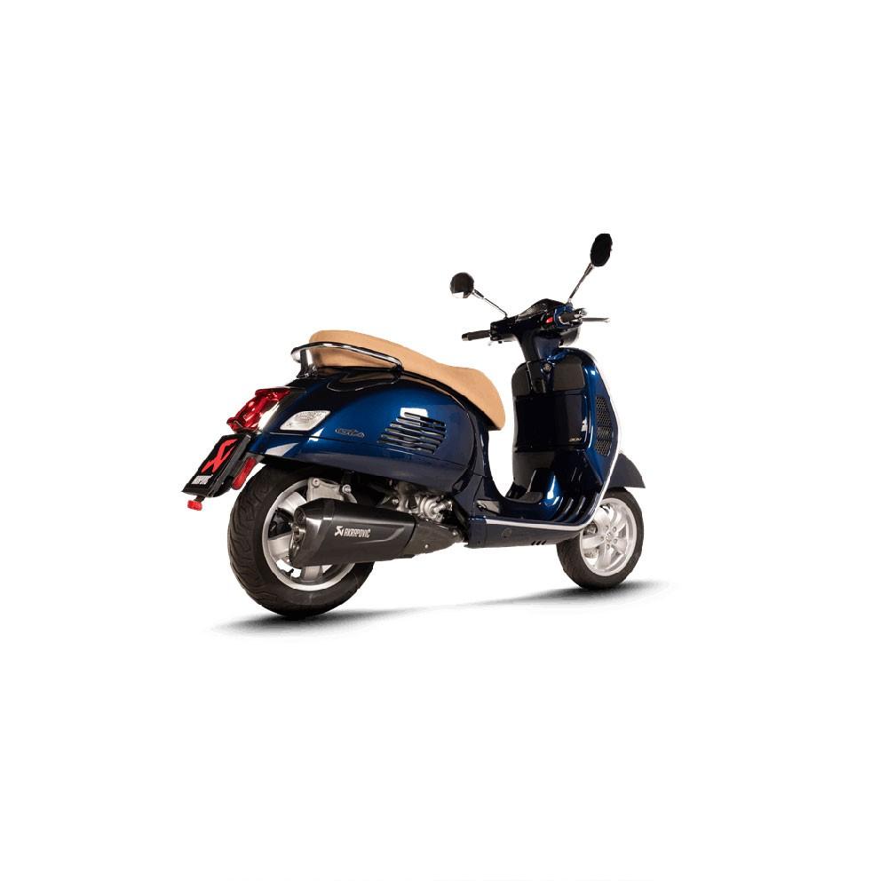 Silencieux Akrapovic (coupelle carbone) adapt. Piaggio Vespa GTS 300 Super/Sei Giorni/Tech 2021-2024