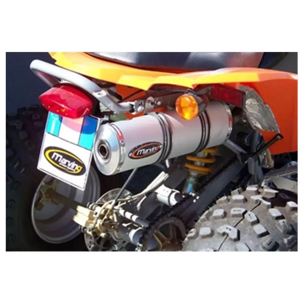 Full Exhaust System Marving Quad ATV Line (small oval) for SMC 300 Jumbo 2009-2011