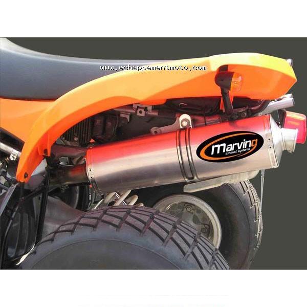 Marving Quad Atv Line (Big Oval) Silencer for Kawasaki KFX 700 2004-2011