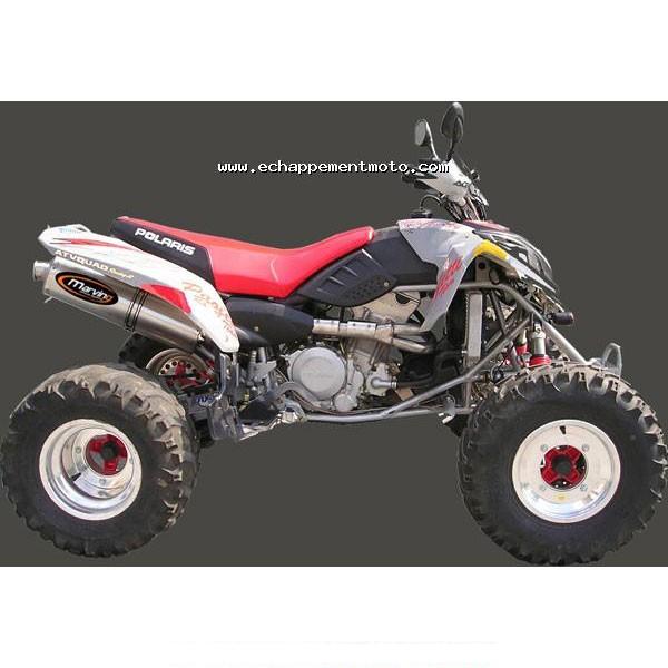 Marving Quad Atv Line (Big Oval) Silencer for Polaris PREDATOR 500 2003-2007