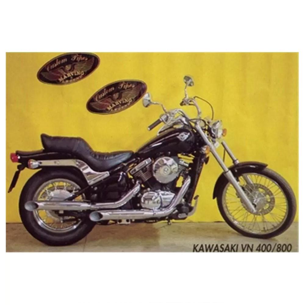 Silencieux Marving Legend Turn-out pour Kawasaki VN 800 CLASSIC 1996-2006