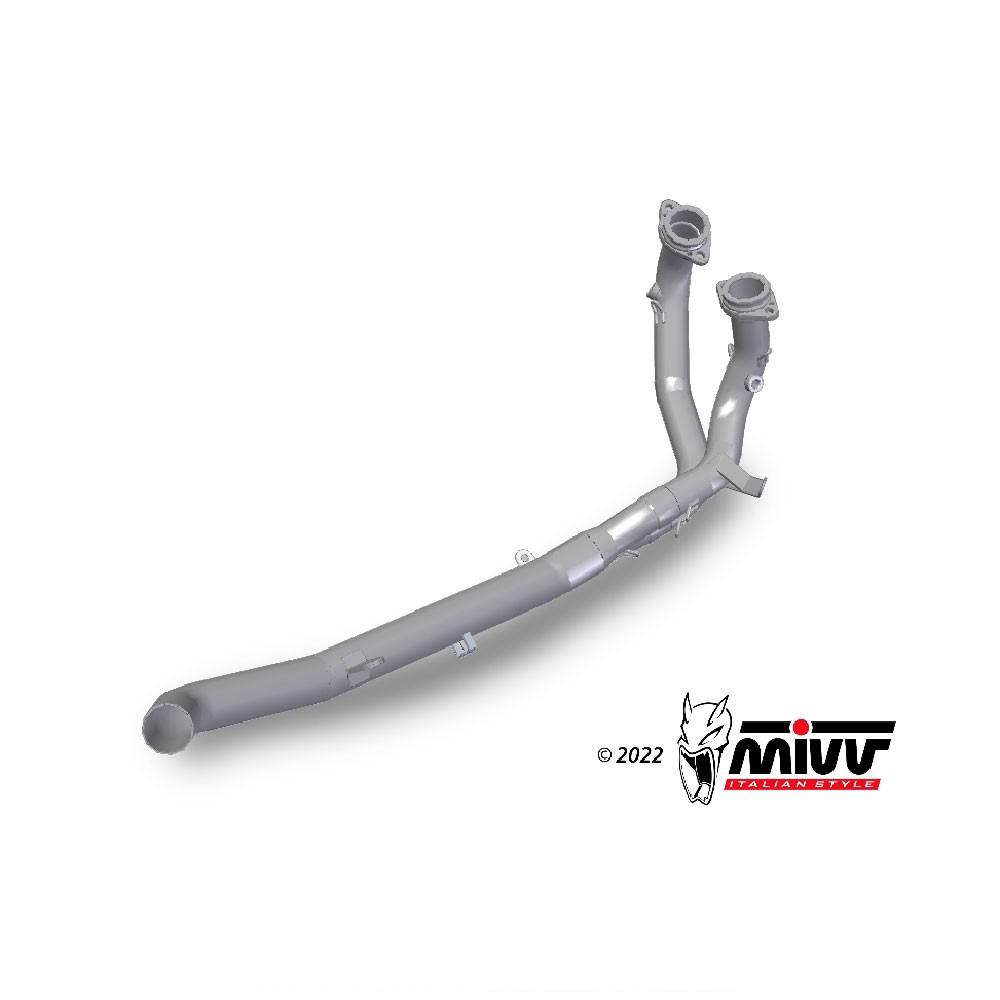 MIVV Downpipe without Catalyst Honda CRF 1100 Africa Twin 2020-2023