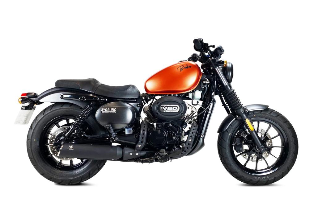 IXRace Custom Black Silencer Hyosung Bobber 125/300 2018-2023