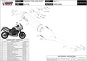 MIVV SPEED EDGE 5 Silencer (carbon end cap) Triumph Tiger Sport 1050 2017-2021