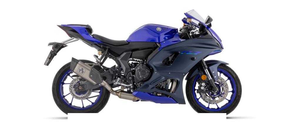 Ligne Complète ARROW Pista Yamaha R7 700 2022-2025 coupelle carbone
