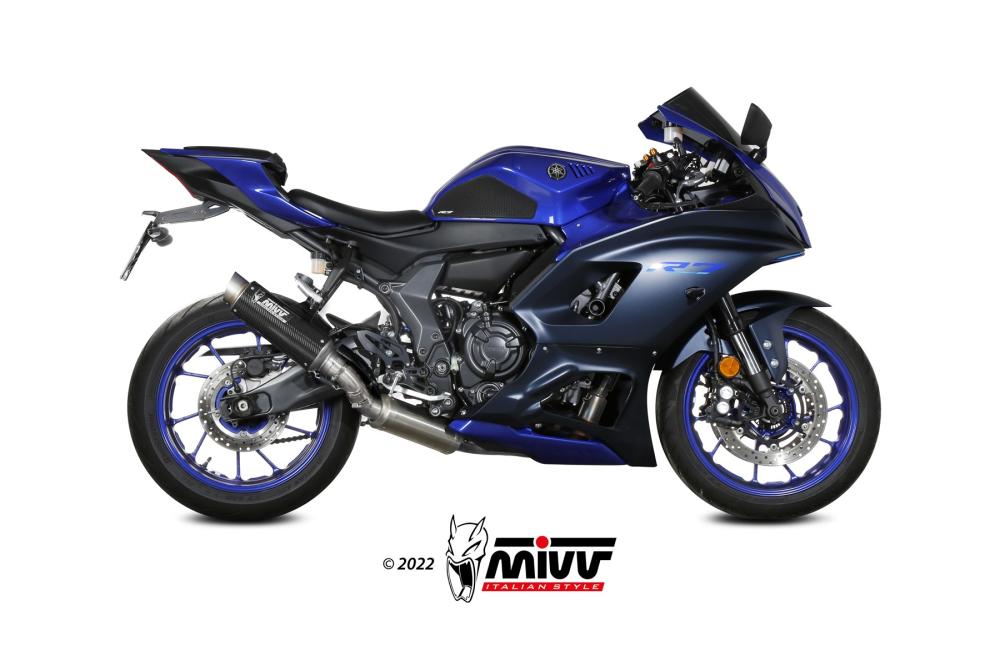 MIVV GP PRO Full Exhaust System Yamaha 700 R7 2022-2025 Side Exit
