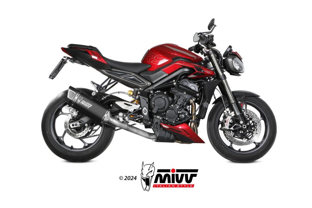 Ligne Complète MIVV SR-1 Triumph Street Triple 765 R / S / RS 2023-2024