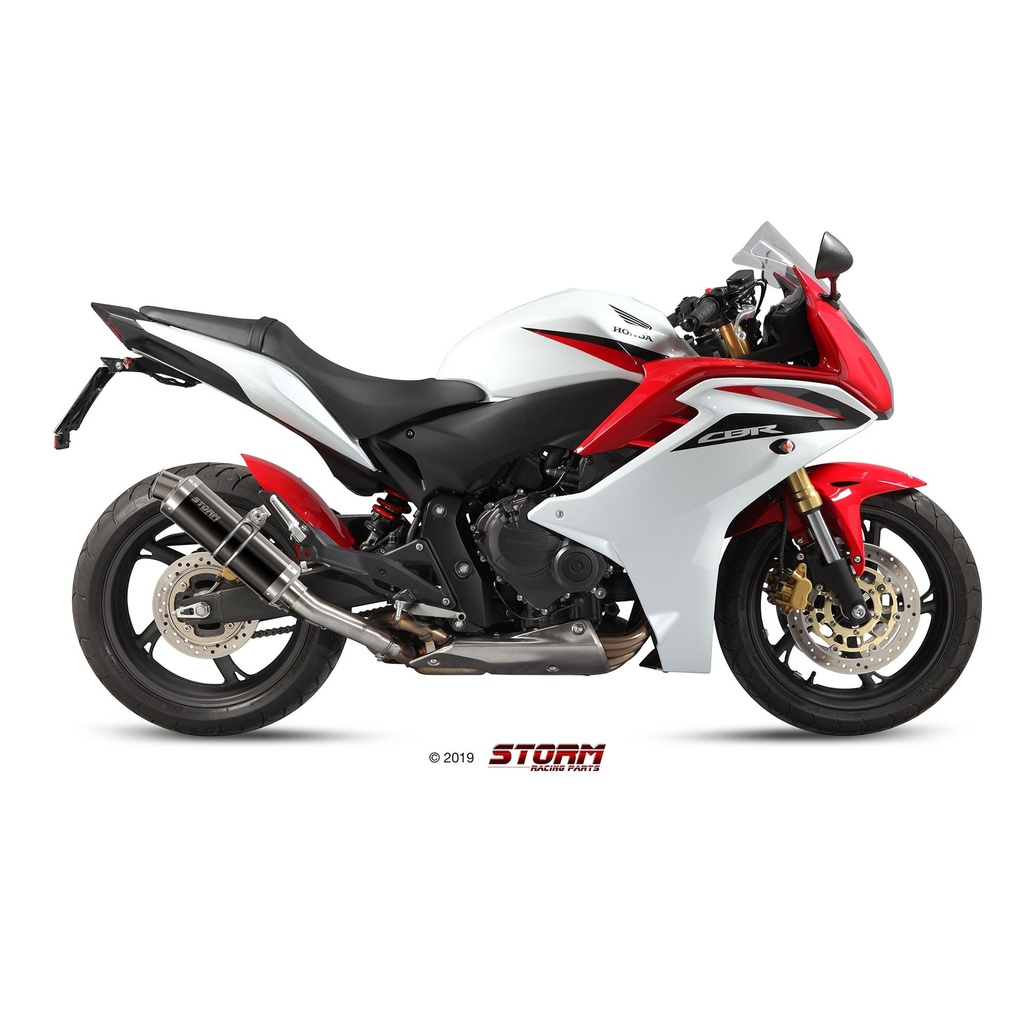 Storm GP Slip-on Silencer HONDA CBR 600 F 2011-2013 and HORNET 600 2007-2014