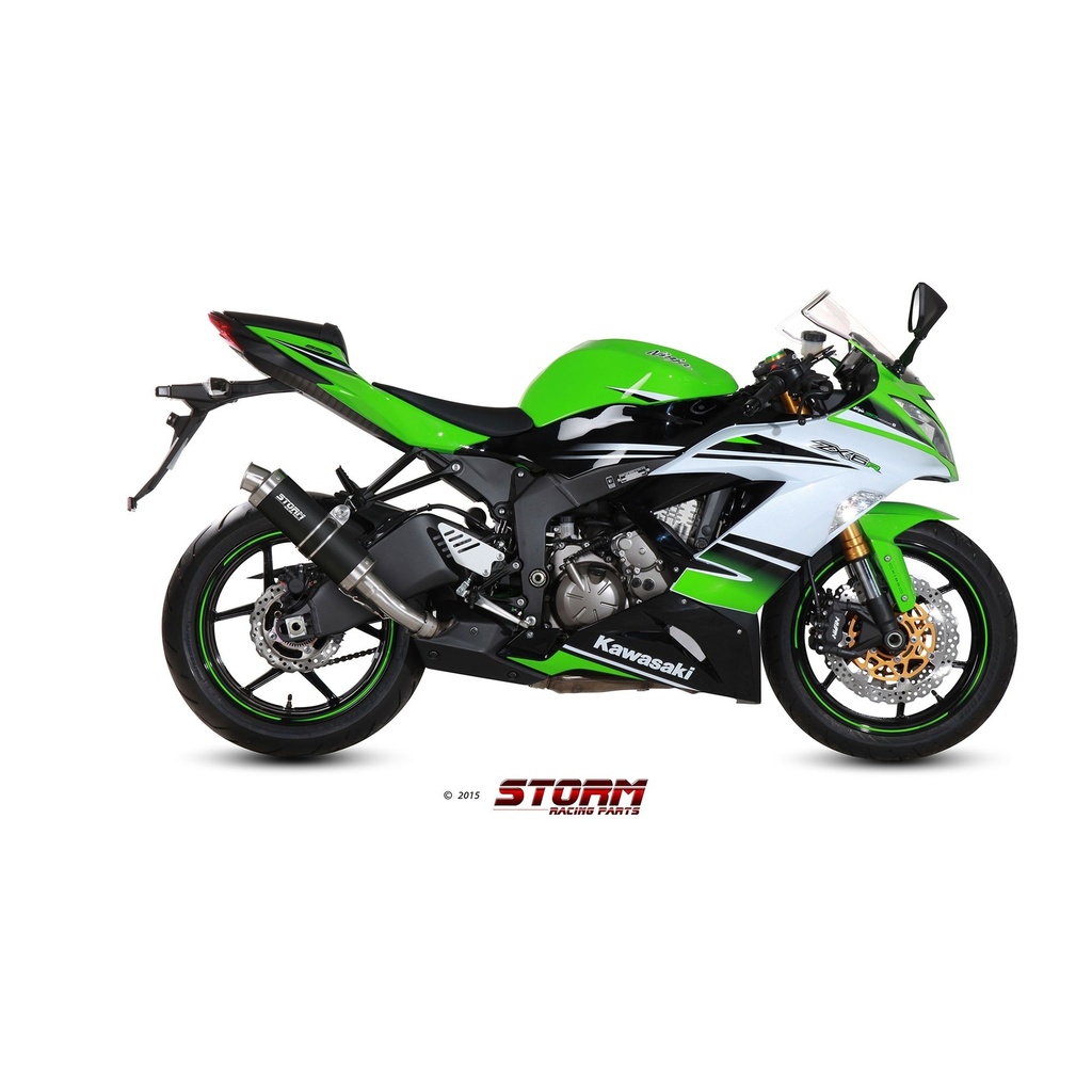 Silencieux Storm GP Adapt. KAWASAKI ZX6R 2009-2020 et ZX6R 636 2013-2016