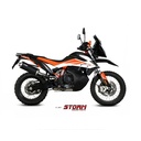 Silencieux Storm Ovale Adapt. KTM 790 ADVENTURE / R 2019-..., 890 ADVENTURE / R 2020-... et 890 SMT 2023-2024