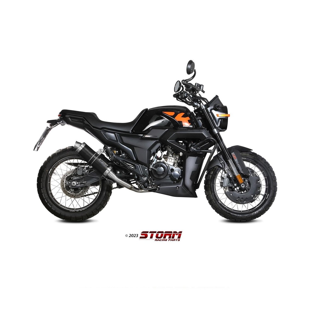 Storm GP Full Exhaust System – Fits ZONTES ZT 125 GK 2021-2024