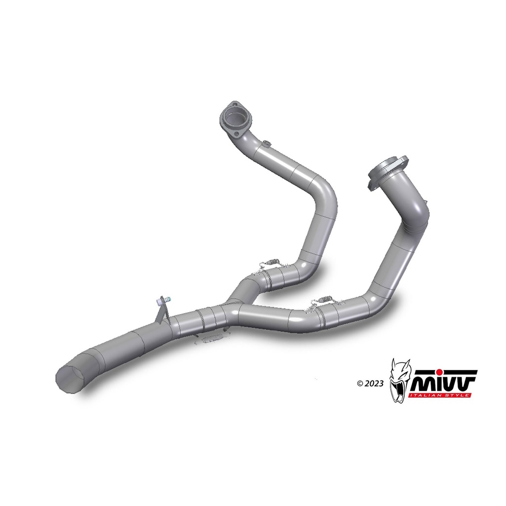 MIVV Downpipe without catalyst MOTO GUZZI V100 MANDELLO 2022-2024