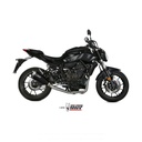 Full Exhaust System MIVV DELTA RACE (carbon end cap) YAMAHA MT07 2014-2024 Side Exit