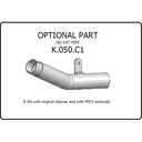 MIVV KAWASAKI ZX6R 636 2019-2023 Link Pipe without Catalyst