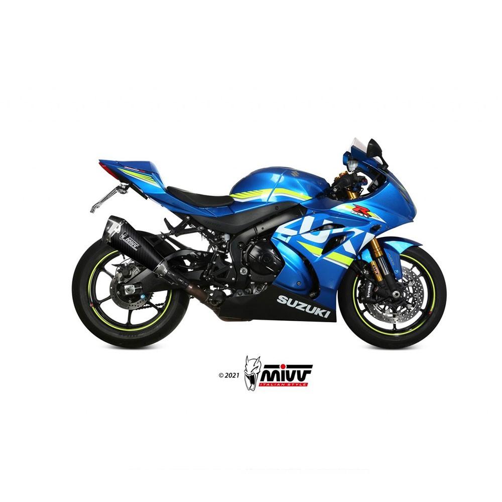 MIVV DELTA RACE Silencer (carbon end cap) SUZUKI GSX-R 1000 2017-2022