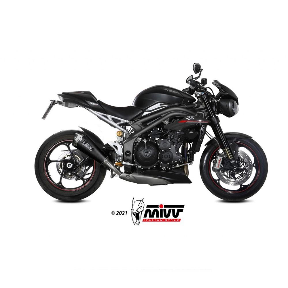 Silencieux MIVV DELTA RACE (coupelle carbone) TRIUMPH SPEED TRIPLE 1050 2018-2020