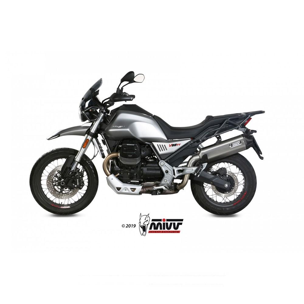 Silencieux MIVV SPEED EDGE (coupelle carbone) MOTO GUZZI V85 TT 2019-2024