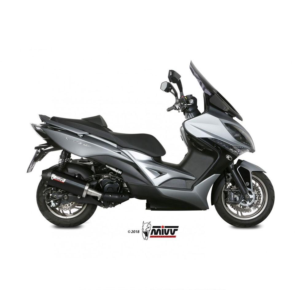 Silencieux MIVV SPORTLINE (coupelle carbone) ovale KYMCO XCITING 400 2013-2020