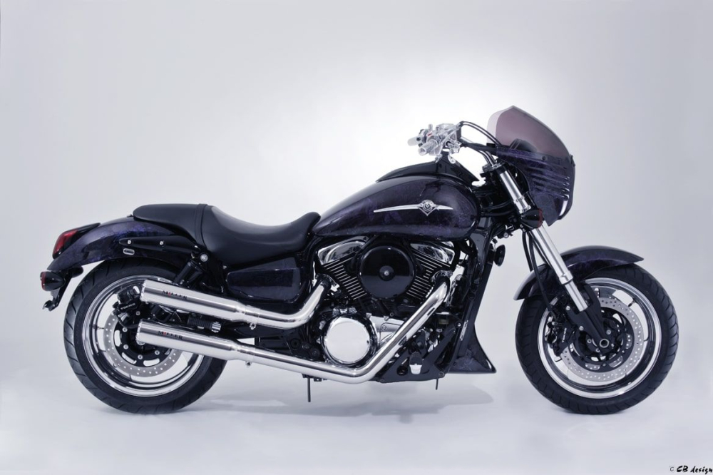Full Exhaust System Miller RAM SUZUKI VZ 1600 Marauder / M1600 Intruder and Kawasaki VN 1500 Mean Strike