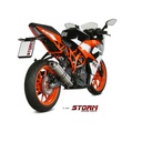 Silencieux Storm GP Adapt. KTM 125 / 390 Duke 2017-2020 et RC 125 / 390 2017-2021