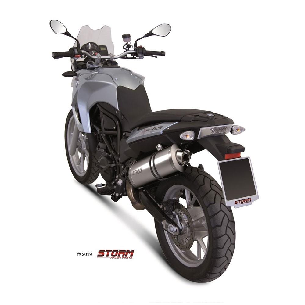 Silencieux Storm Ovale Adapt. BMW F 650 GS/DAKAR 2008-2012 et F 800 GS 2008-2018