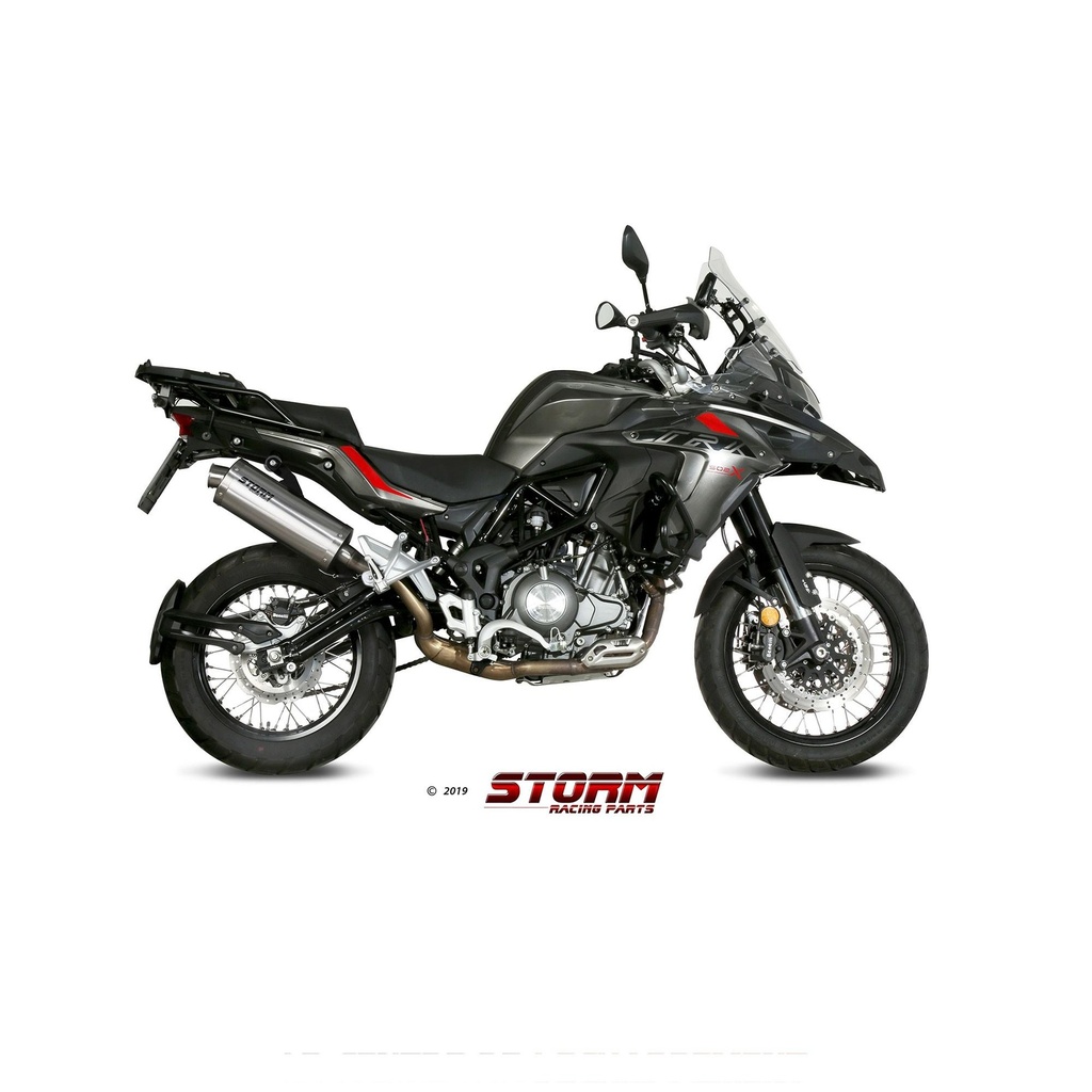 Silencieux Storm Ovale Adapt. BENELLI TRK 502 X 2018-2024