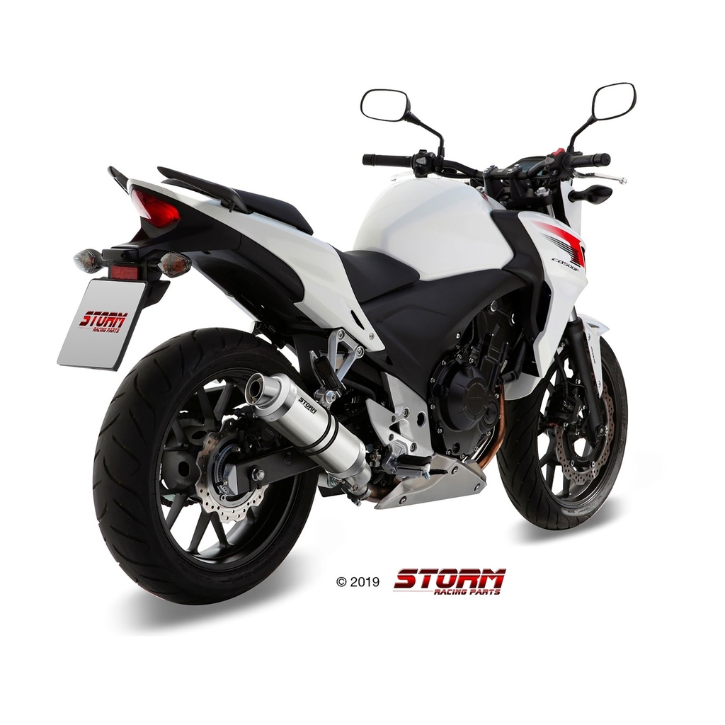Silencieux Storm GP Adapt. HONDA CB 500 F / X 2013-2015 et CBR 500 R 2013-2015