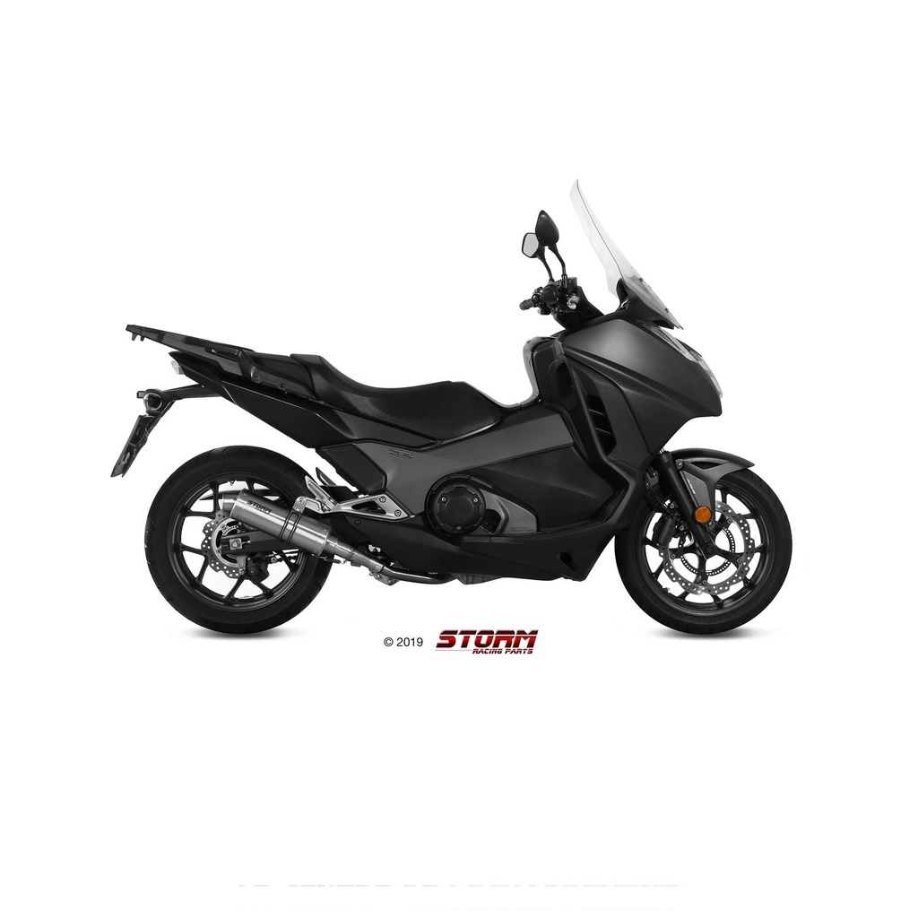 Silencieux Storm GP Adapt. HONDA INTEGRA 750 2014-2020 et NC 750 S / X 2014-2022