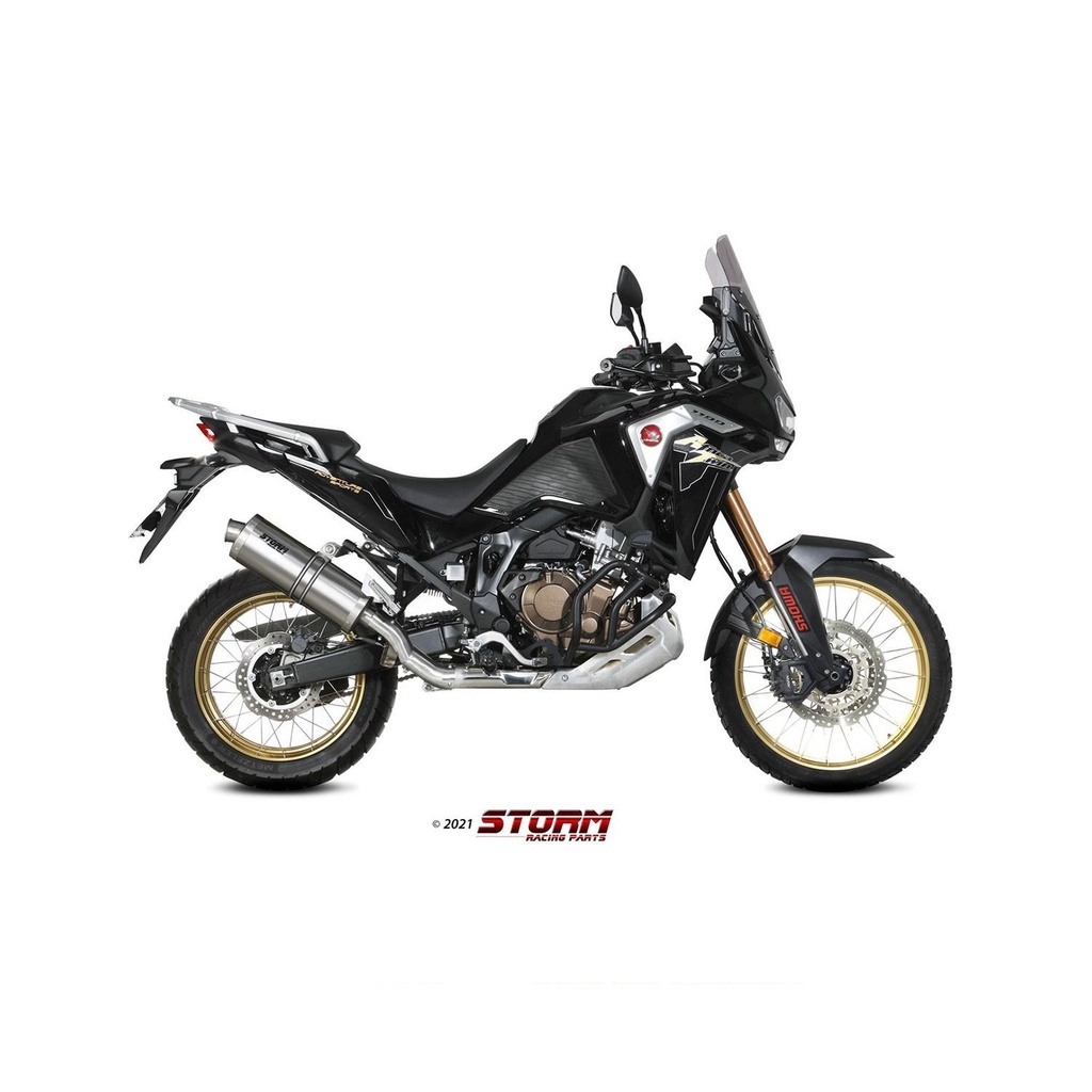 Silencieux Storm Ovale Adapt. HONDA CRF 1100 L AFRICA TWIN / Adventure Sport 2020-...
