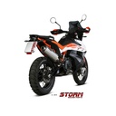 Silencieux Storm Ovale Adapt. KTM 790 ADVENTURE / R 2019-..., 890 ADVENTURE / R 2020-... et 890 SMT 2023-2024