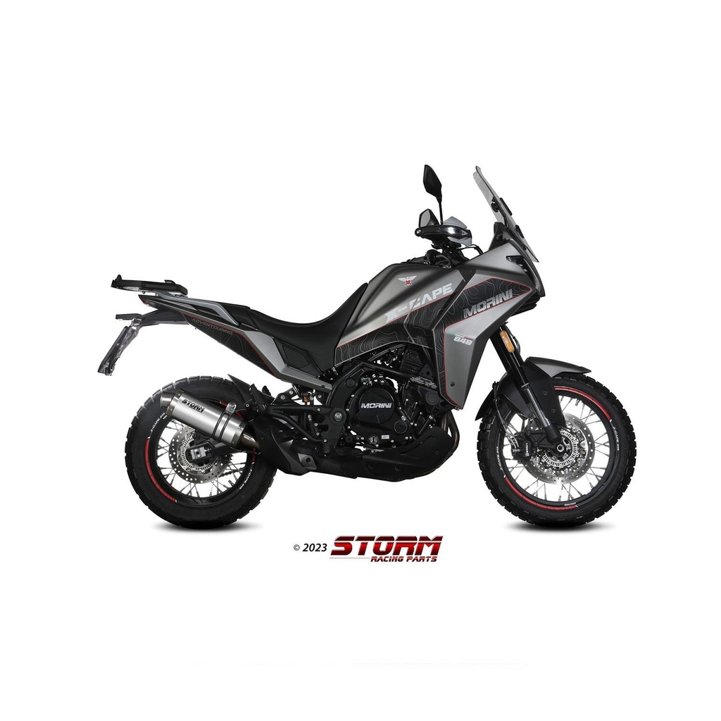 Silencieux Storm Ovale Adapt. MOTO MORINI X-CAPE 2022-2024