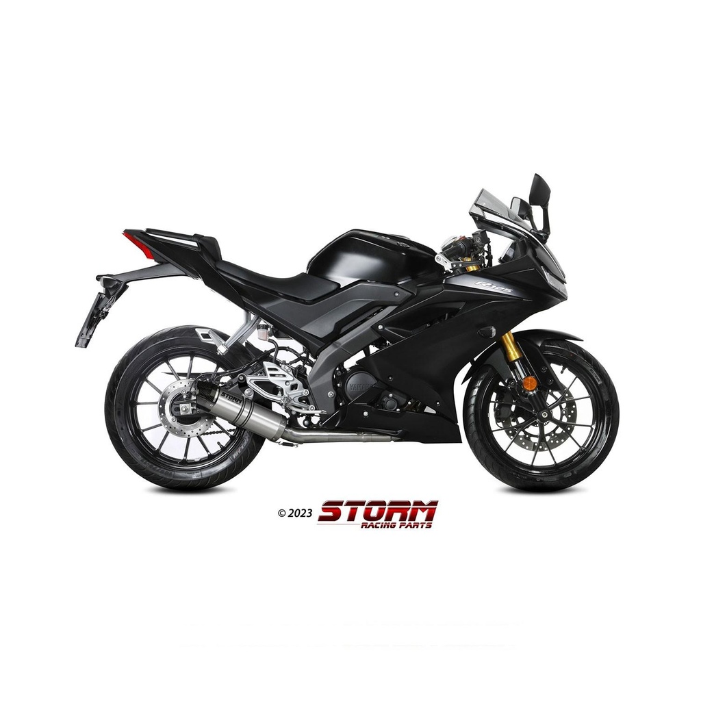 Ligne Complète Storm GP Adapt. YAMAHA MT 125 2021-2024 et YZF 125 R 2019-2024