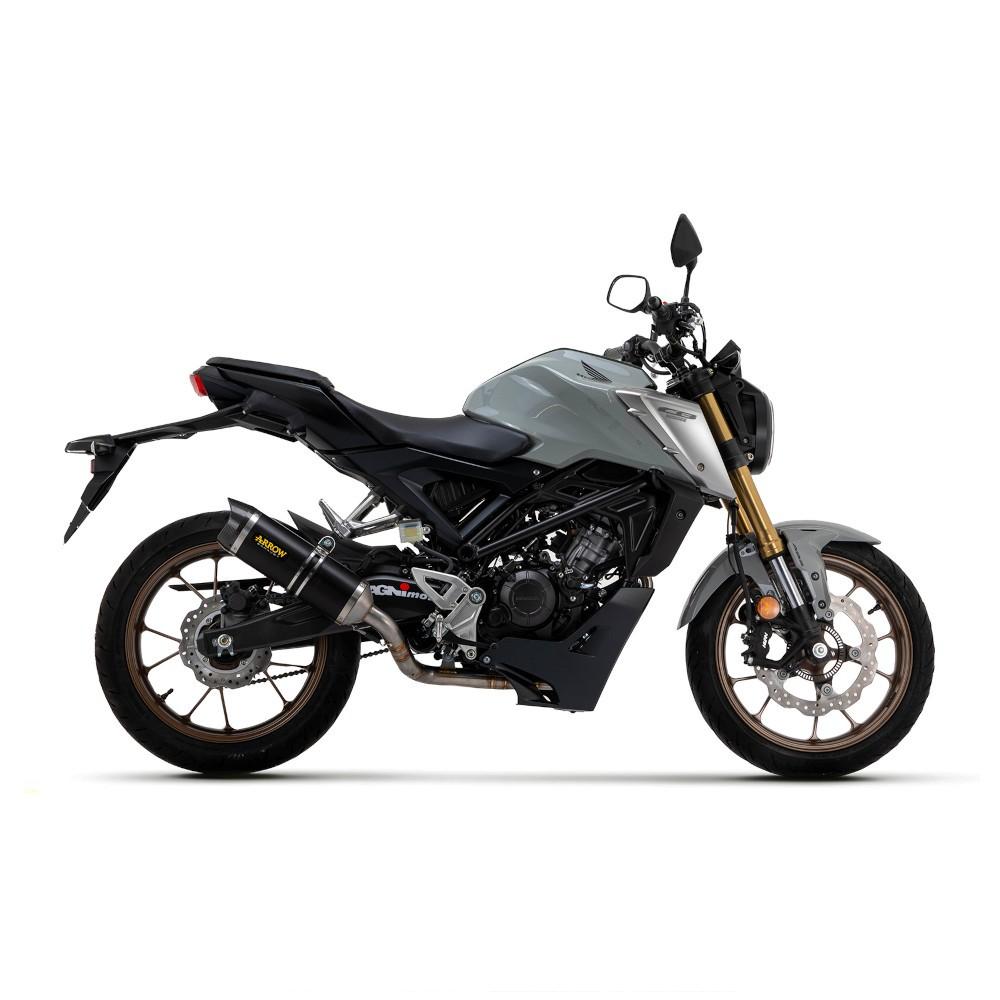 Full Exhaust System ARROW THUNDER (carbon end cap) Honda CB 125 R 2021-2024
