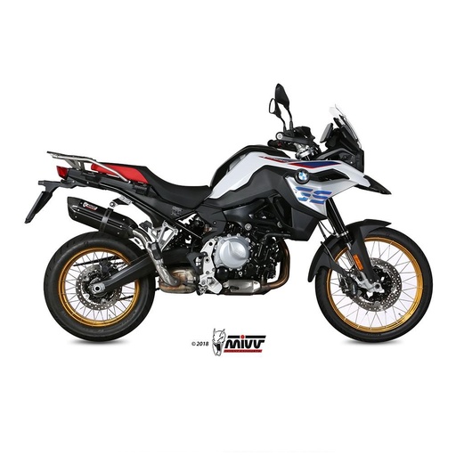 [B.033.L9] MIVV Suono Silencer (carbon end cap) BMW F 750 GS (850 cc) and F 850 GS/ADVENTURE 2018-2024