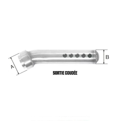 Réducteur de bruit ARROW Sortie Coudée