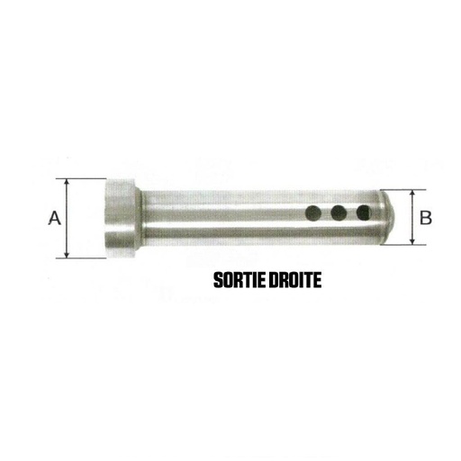 Réducteur de bruit ARROW Thunder / X-Kone / Race-Tech Sortie Droite