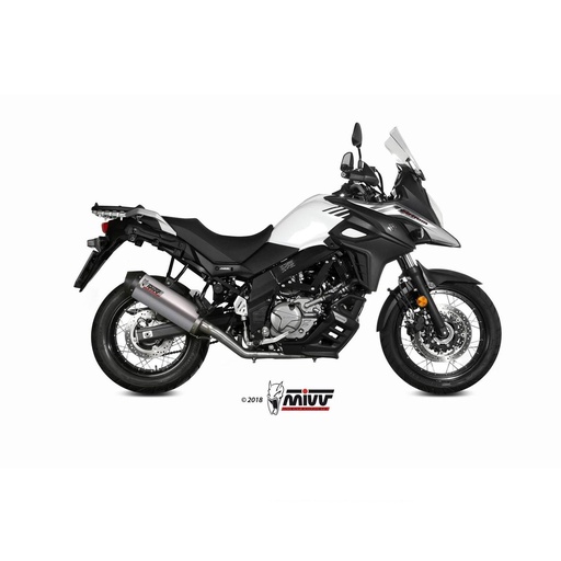 MIVV SPORTLINE Half Exhaust System (Carbon End Cap) Suzuki DL 650 V-STROM 2017-2025