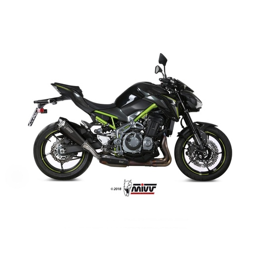 [K.045.LDRB] MIVV DELTA RACE Silencer Kawasaki Z 900 2017-2019 Carbon End Cap