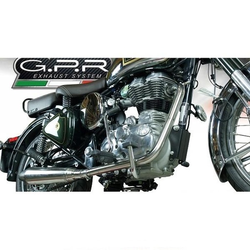 [GPRROY3DEC] GPR Downpipe without catalyst for Royal Enfield 500 Bullet / Classic