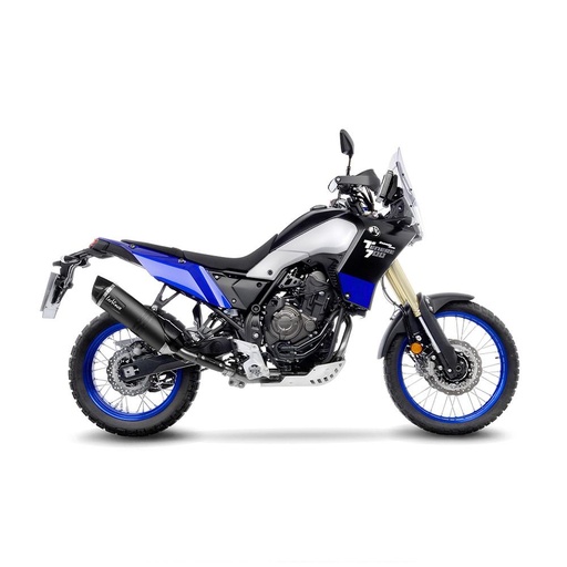 [14330EB] Silencer LEOVINCE LV ONE Evo Black Edition Yamaha Ténéré 700 2019-... Carbon End Cap