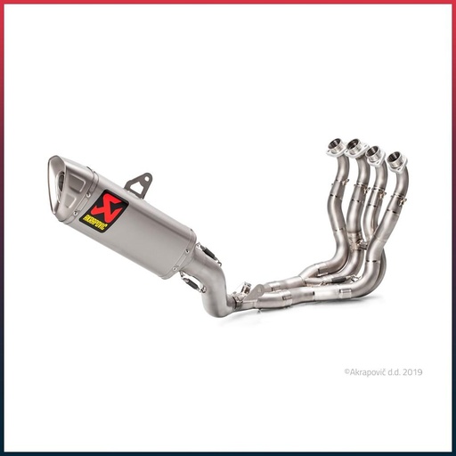[S-S10E3-APLT] Ligne Complète AKRAPOVIC Evolution Line (coupelle titane) Suzuki GSX R 1000 2017-2022